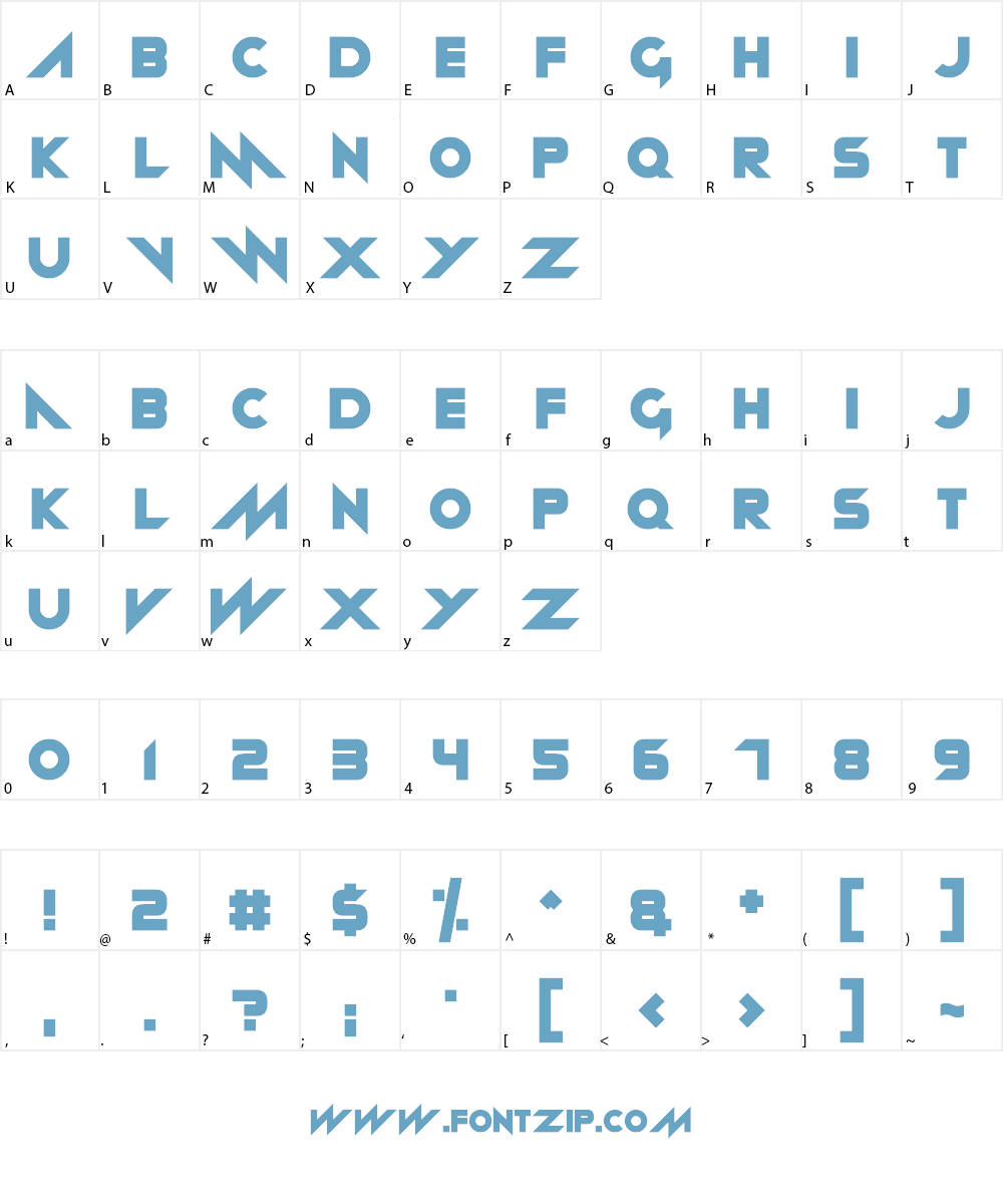 Neon Machine Font Character